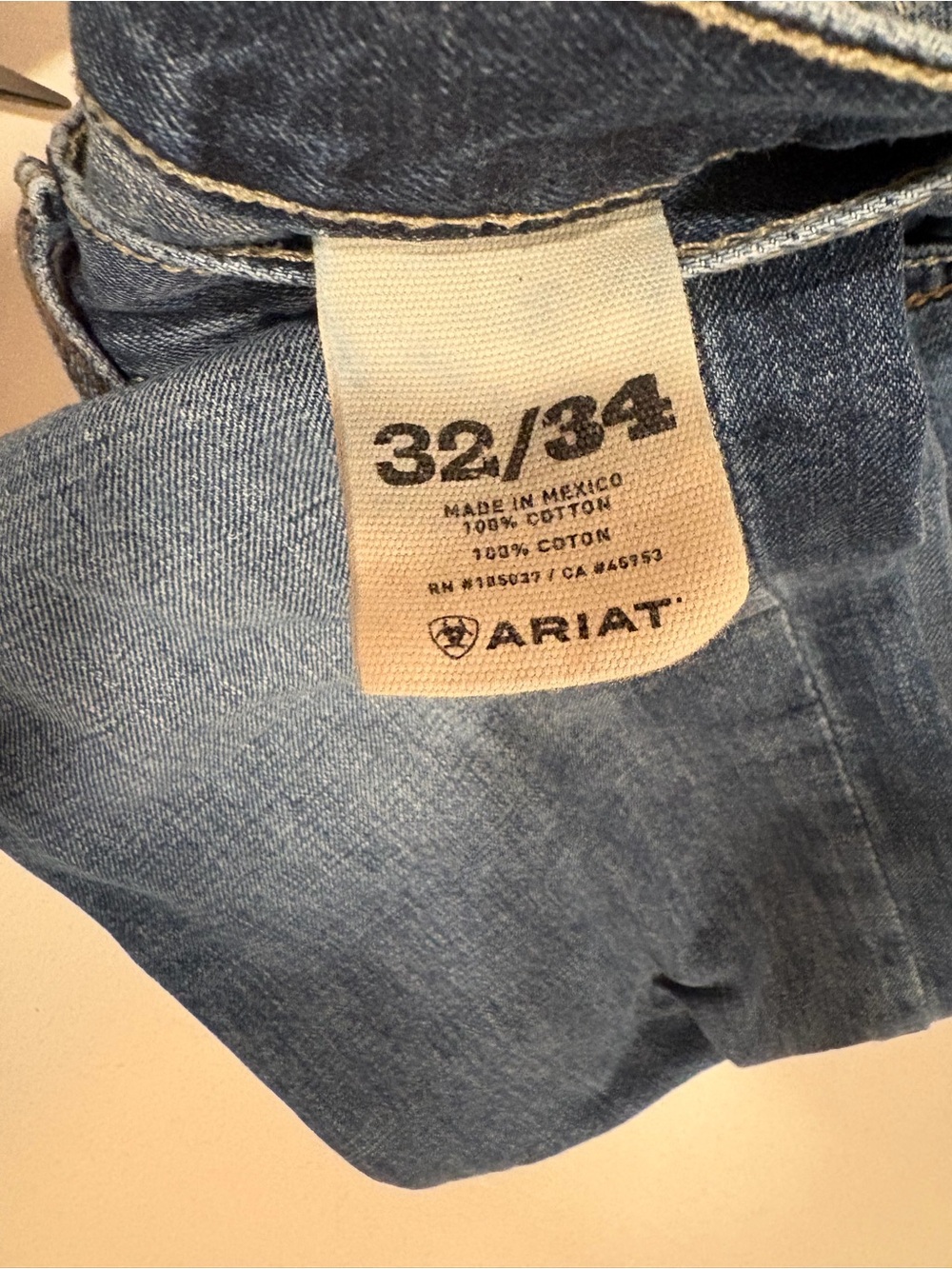 Ariat M2 Relaxed Boot Cut Jeans Men 32x34 Medium Wash - Picture 6 of 16